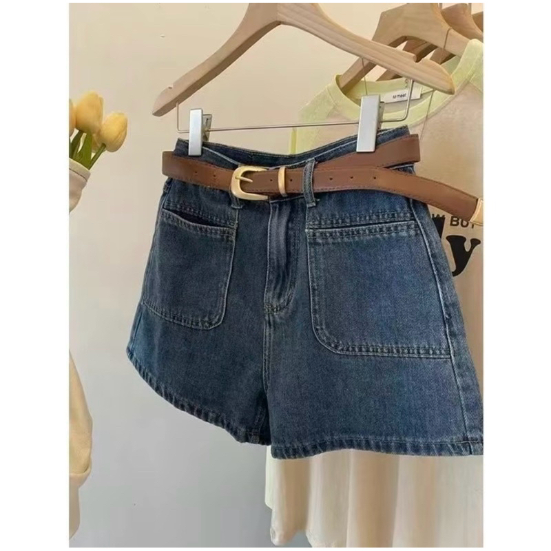 Quần Short Nữ , Quần đùi jeans nữ lưng cao phối túi trước | BigBuy360 - bigbuy360.vn