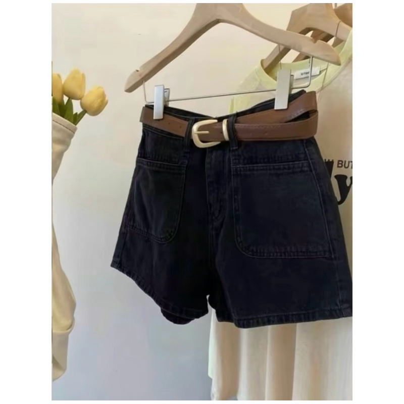 Quần Short Nữ , Quần đùi jeans nữ lưng cao phối túi trước | BigBuy360 - bigbuy360.vn