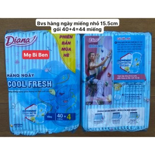 [Chính Hãng GÓI 40+4 MIẾNG] Băng vệ sinh Diana Hàng Ngày Sensi Cool Fresh gói 40 miếng 15.5cm