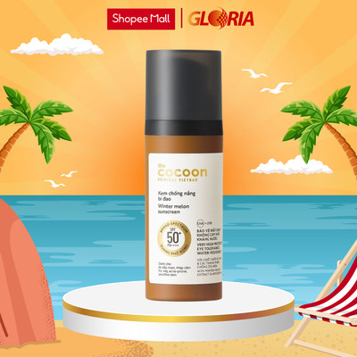 Kem Chống Nắng Bí Đao Quang Phổ Rộng, Bảo Vệ Rất Cao SPF 50 +, PA ++++ Cocoon 50ml