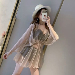Bộ đi biển, bộ bơi áo choàng, sét 3 món bikini chất đẹp lắm.