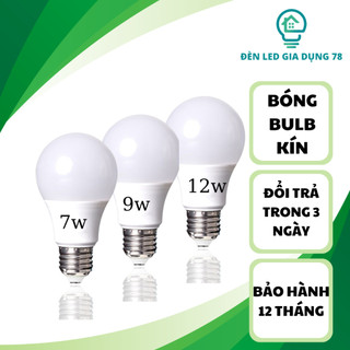 Bóng Đèn Led buld tròn 7w, 9w,12w,Bóng Đèn Ngoài Trời Chống Nước,Siêu Tiết Kiệm Điện Năng