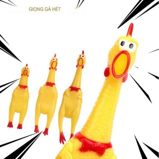 Đồ chơi gà kêu rên thảm thiết cho chó mèo, gà la hét full-size ngaupet