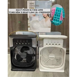 Quạt điều hòa hơi nước phun sương mini, quạt phun sương tạo ẩm để bàn