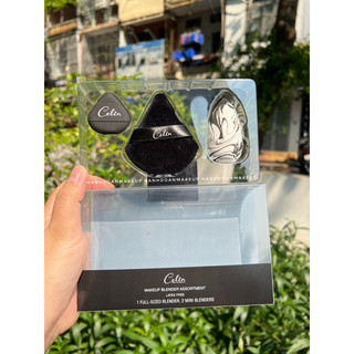 Set 3 bông mút tán nền Celin siêu hot hit