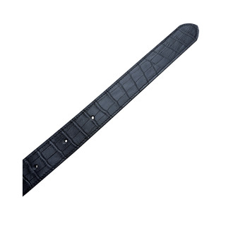 ALCYUS | A24 CROC EMBOSSED BELT/ BLACK