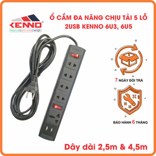 Ổ cắm điện đa năng KENNO Có USB sạc nhanh 6U3 6U5 an toàn tiện lợi