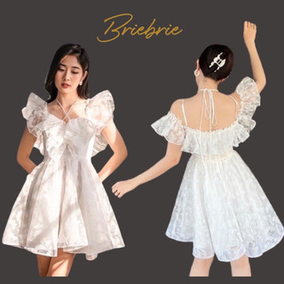 Váy Briebrie clothes xoè cánh đan dây size S dứoi 53kg eo dưới 66 ( mặc 1l pass )