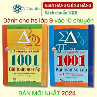 Sách 23 chuyên đề giải 1001 bài toán sơ cấp tập 1 + tập 2