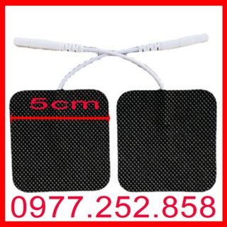 Cặp miếng dán xung điện Dr Ho's có dây 5*5cm