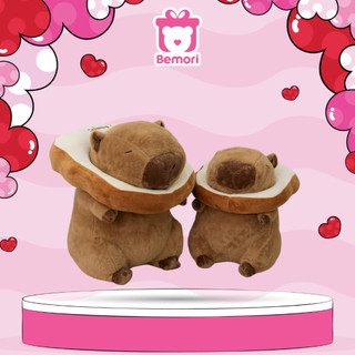 Gấu Bông Capybara Bánh Mì Ngộ Nghĩnh Đáng Yêu, Chuột Lang Nước Quàng Bánh Mì Ngộ Nghĩnh Cao Cấp - Bemori.official