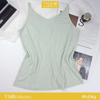 Áo 2 dây MB Mabelle 1160 dạng suông cotton dáng suông mát nhẹ