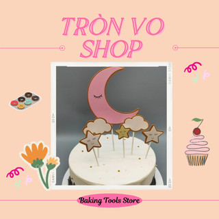 Set 5 que cắm - trăng- mây - sao mix màu