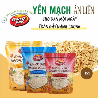 Yến Mạch (Oats) Dan. D Pak 1kg  - 3 loại- dùng yến mạch trực tiếp hoặc theo công thức ăn kiêng