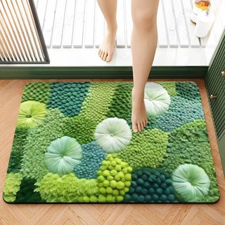  Thảm chùi chân lông cừu 3D  thảm lau chân lông xù chống trơn trượt kích thước 40x60 thảm lau chân 