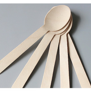  100 cái muỗng gỗ 16cm muỗng gỗ 10cm 