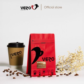 Cà Phê Vero Robusta Sẻ Sơ Chế Natural Cao Cấp 250g