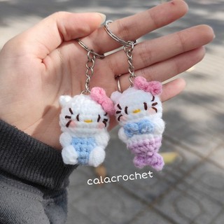 Móc khoá Hello Kitty mini bằng len handmade