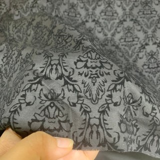 1 mét vải kate fo mặt nhung hoạ tiết đen khổ 1m45 hàng công ty