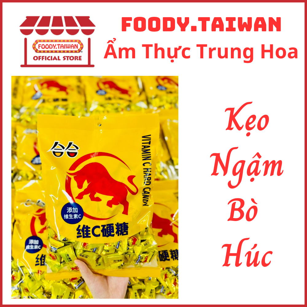Kẹo Bò Húc Redbull - Kẹo Ngậm Vị Bò Húc - Kẹo Ngậm Vitamin C Vị Bò Húc - Gói To 350g ~ 120 Viên Kẹo 