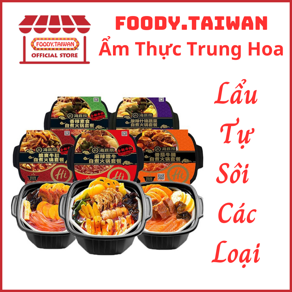 Lẩu Cay Tự Sôi Trùng Khánh - Lẩu Tự Sôi Hadilao - Lẩu Bò Viên - Lẩu Xúc Xích - Lẩu Bò Miếng - Hộp To