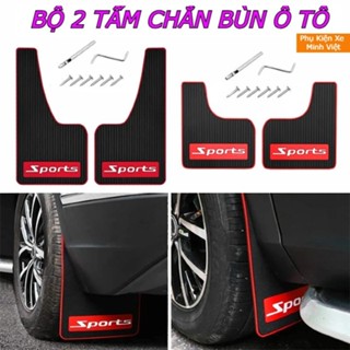 Bộ 2 Tấm Chắn Bùn Ô Tô Đa Năng Bằng Cao Su Mềm PVC – Phù Hợp Xe 4–7 Chỗ (Kèm Tua Vít & Ốc Vít Lắp Đặt)