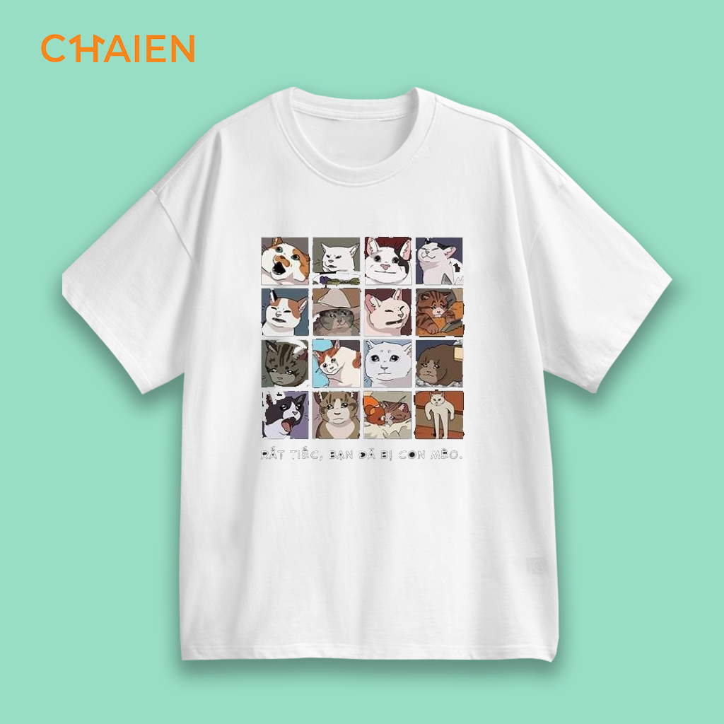 Áo thun Tổng hợp mấy con mèo - Bị Con Mèo - Mèo cute - Mèo trái tym - Mèo hét Vincent Van Meow