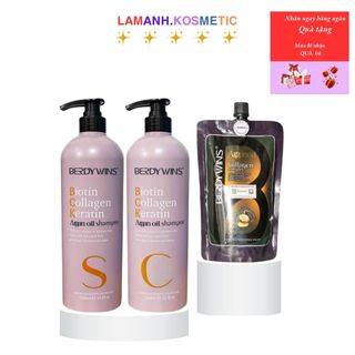 COMBOO BERDYWINS phục hồi tóc mềm mượt, ngăn rụng, ngăn gàu, ngăn dầu