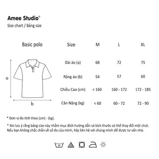 [NGỌC KEM] Áo Polo Amee Studio Local Brand Cotton 250gms / Basic