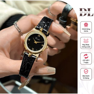 Đồng Hồ Nữ Dây Da Eavanline Cao Cấp Phong Cách Vintage Dây Da Siêu Xịn Mặt 26 mm Chống Nước 3ATM 3822