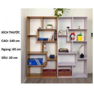 GIAO TỈNH - kệ gỗ chữ U, kệ gỗ để sàn đa ngăn có ảnh thật