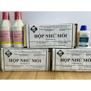 Bộ sản phẩm diệt mối tận gốc (3 hộp nhử mối + 2 lọ thuốc lây nhiễm PMC 90 thuốc phun phòng mối hunter 100ml )