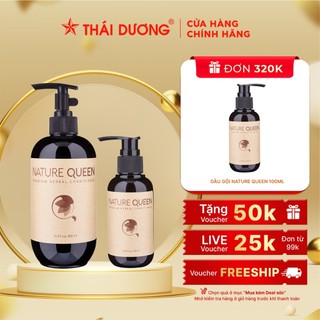 Dầu xả dược liệu Nature Queen - Sao Thái Dương 100ml và 480ml