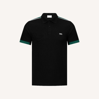 Áo Polo Americus Gosani AG58 Phối Viền Vai Màu Đen