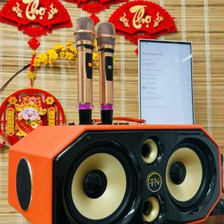Loa Xách Tay Karaoke 6 Đường Tiếng - Loa Kéo Bluetooth 2 Bass, 2 Treble, 2 Trung Bass Căng Âm Thanh Sống Động