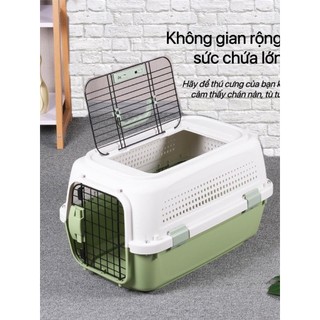 Lồng vận chuyển chó mèo đường hàng không, tàu xe, lồng vận chuyển thú cưng đi xa tiện lợi