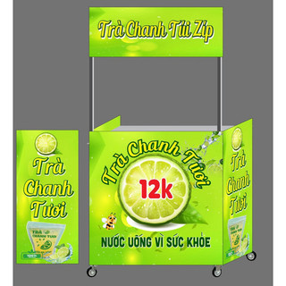 Quầy trà chanh tươi 12k mẩu lát chanh