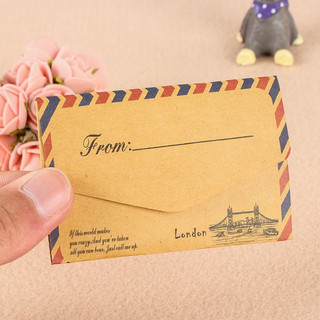 Phong bì nhỏ viết lời chúc phong cách Vintage