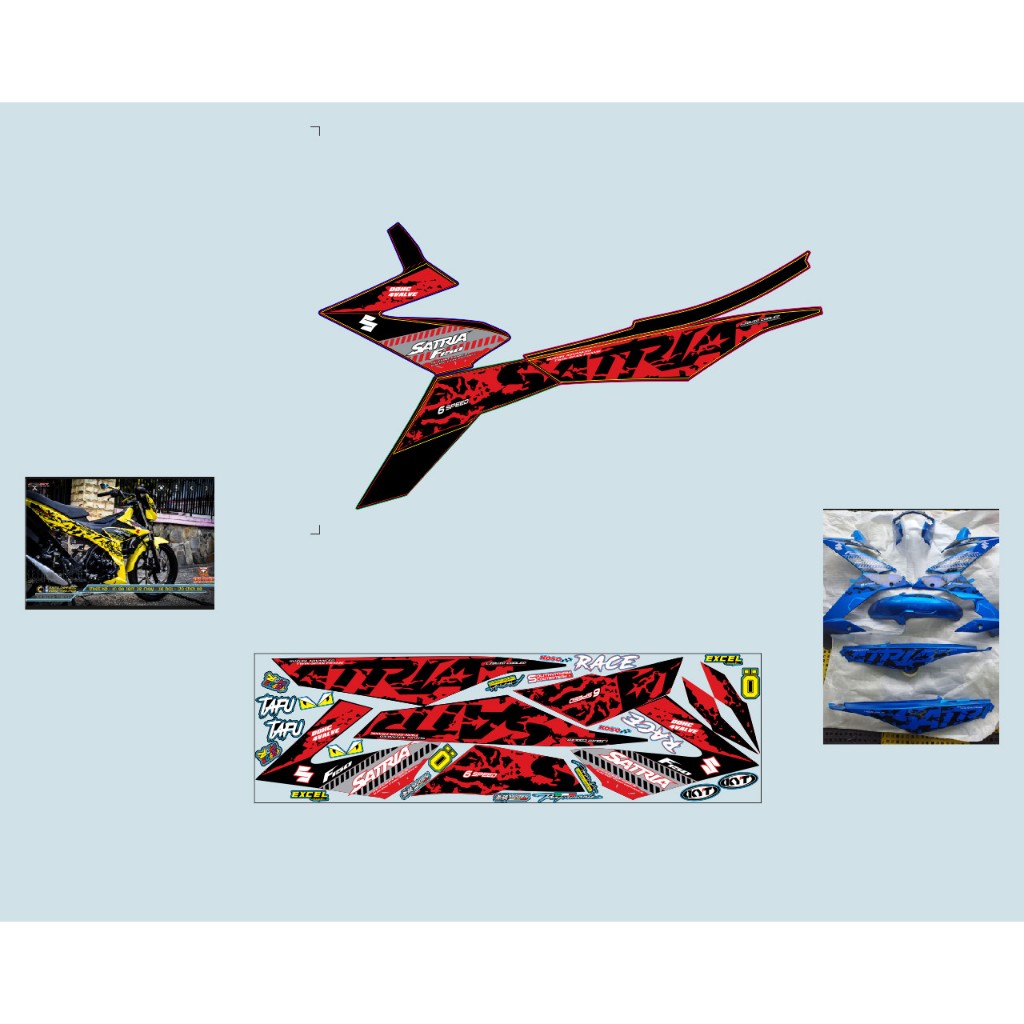 TEM SATRIA BÁO ZIN - TEM ZIN SATRIA ĐỎ ĐEN - TEM SATRIA 3 LỚP 