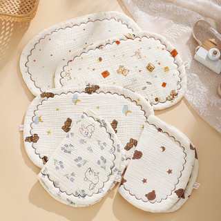 Gối nằm cho bé sơ sinh vải xô 10 lớp lót đầu