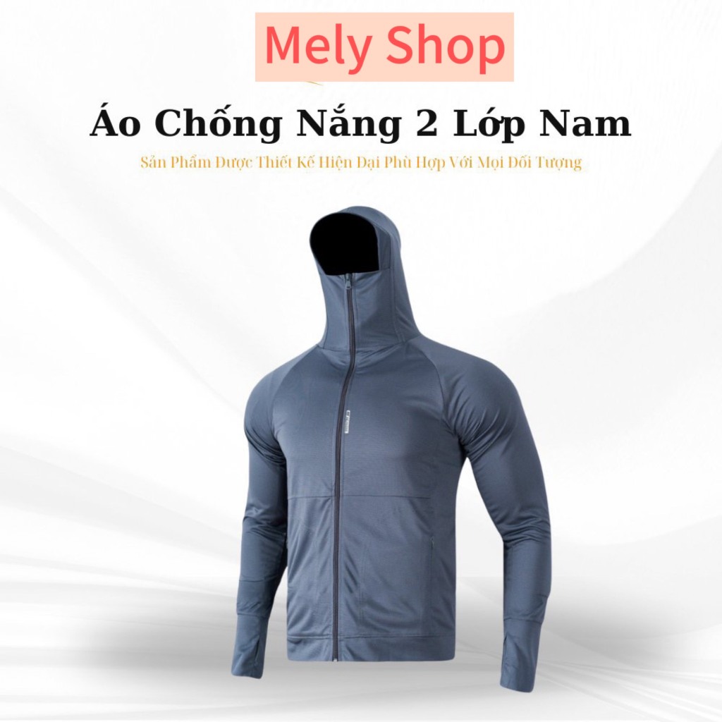 Áo chống nắng nam 2 lớp 3M AV MELY OFFICIAL chống tia UV cao cấp, mẫu mới mùa hè