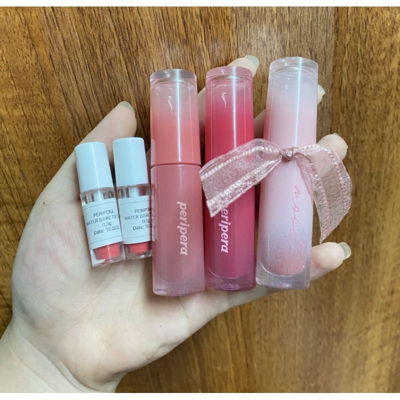 [Chai chiết] Son tint bóng Peripera Ink Mood Glowy Tint son chiết, son chiết mini