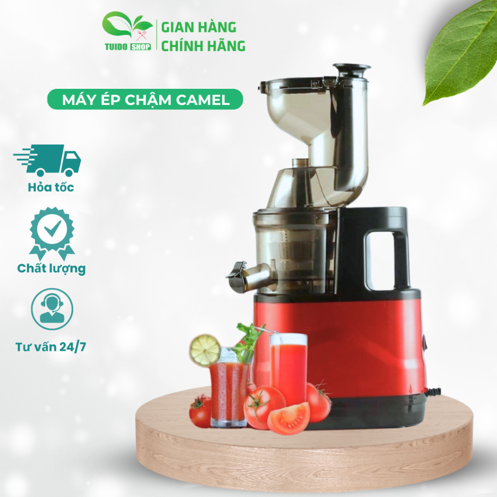 Máy Ép Chậm CAMEL AZ-201 Ép Nguyên Quả Trái Cây Rau Củ Quả Kiệt Bã Tiện Lợi TUIDO SHOP