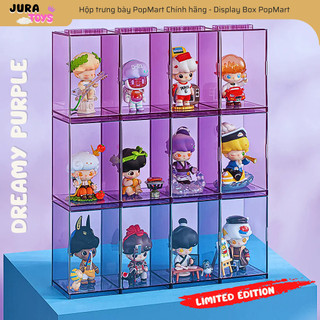 POP MART < CHÍNH HÃNG > Bộ 3 hộp Trưng Bày Bảo Quản Mô Hình Búp Bê Display box Popmart, Dimoo, Skull