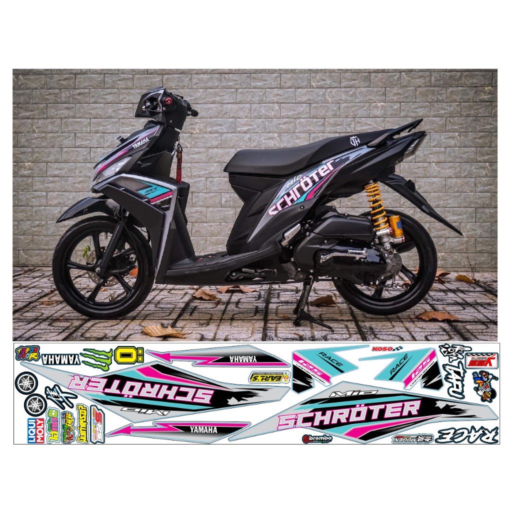 TEM  CHẾ MIO M3 XE BẠC - TEM KIỂNG MIO M3 - TEM CHẾ MIO M3 ĐẸP 