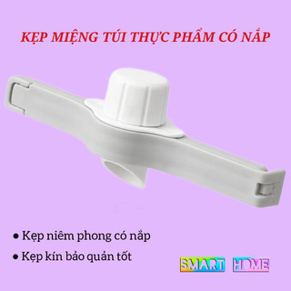 Kẹp miệng túi thực phẩm tiện lợi . kẹp niêm phong miệng túi thực phẩm có nắp