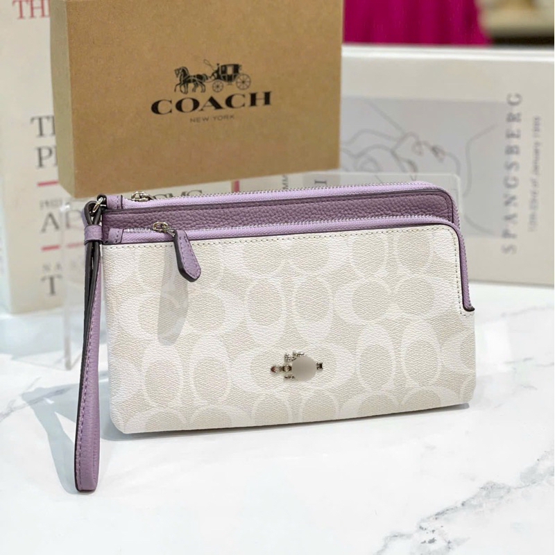 Ví C Double Zip Wallet nhiều ngăn để đồ