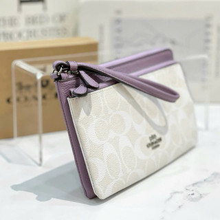 Ví C Double Zip Wallet nhiều ngăn để đồ