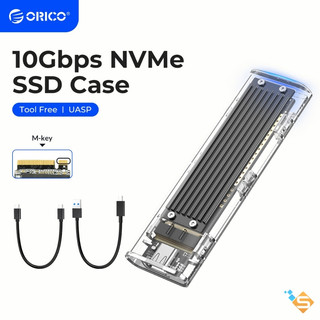 Hộp Đựng Ổ Cứng ORICO M.2 NVME PCie Tốc Độ 10Gbps Giao Tiếp USB 3.1 Gen 2 Type C TCM2-C3 - Bảo Hành Chính Hãng 12 Tháng
