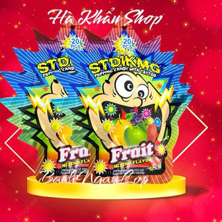 Kẹo nổ striking trái cây 20 gói nhỏ mix nhiều hương vị dành cho bé